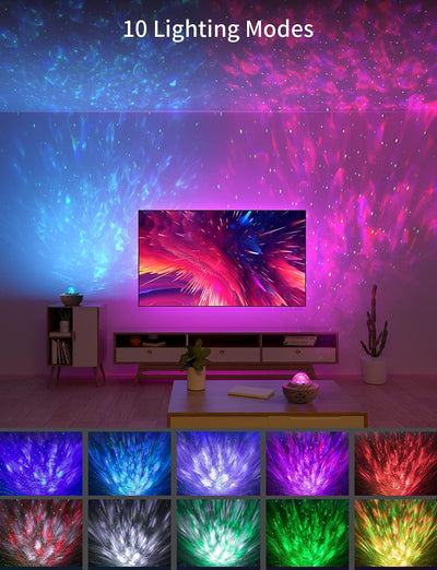 Projecteur Lampe Ciel Étoilé avec télécommande et Lecteur de musique