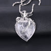 Collier avec pendentif en pierre cœur romantique - 6 Modèles disponibles