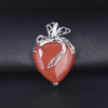 Collier avec pendentif en pierre cœur romantique - 6 Modèles disponibles