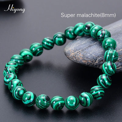 Pulsera de ojo de tigre natural cuentas de ojo de tigre azul