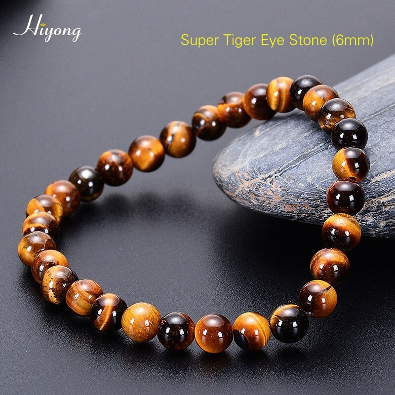 Bracelet perles œil de tigre - plusieurs modèles disponibles