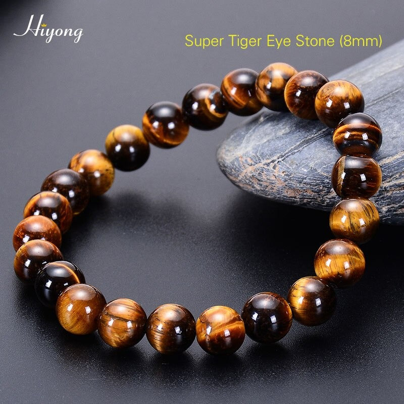 Bracelet perles œil de tigre - plusieurs modèles disponibles