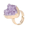 bague druse améthyste