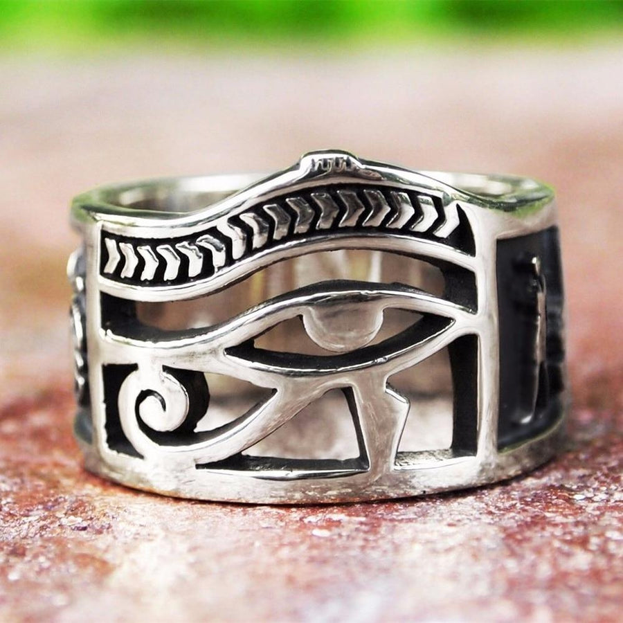 bague oeil d'horus egyptienne