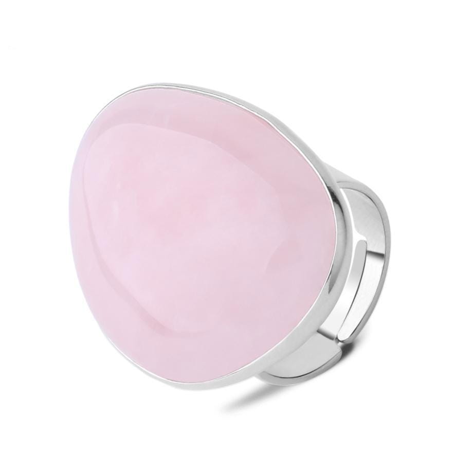bague en quartz rose