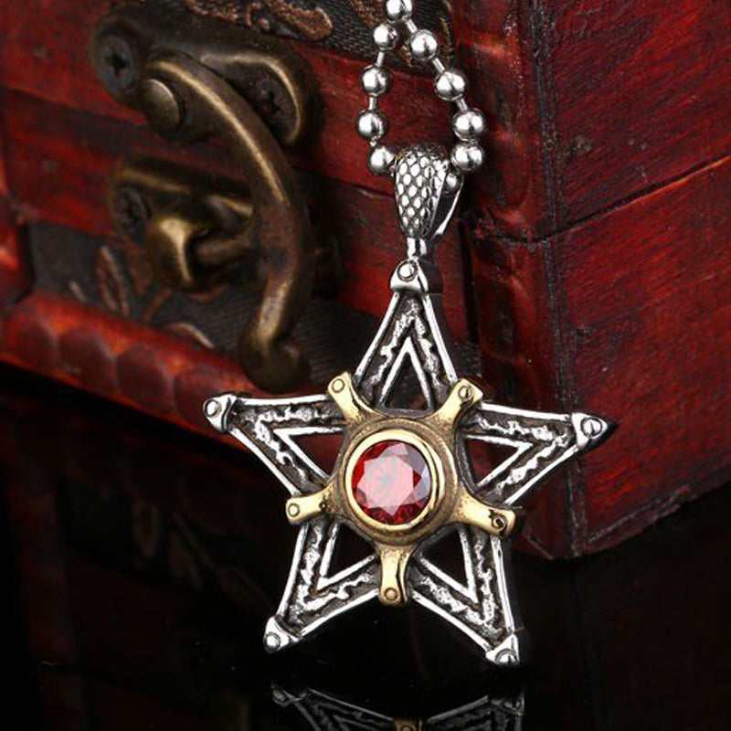 Chaîne avec pendentif Pentacle Protection