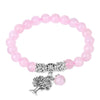 bracelet arbre de vie en pierre de quartz rose