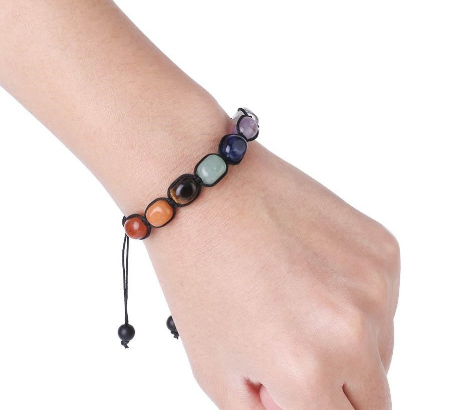 bracelet 7 chakras poignet