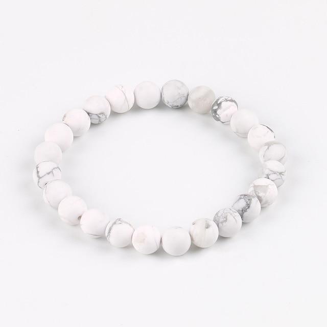 bracelet howlite blanche