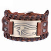 bracelet œil d’Horus en cuir véritable