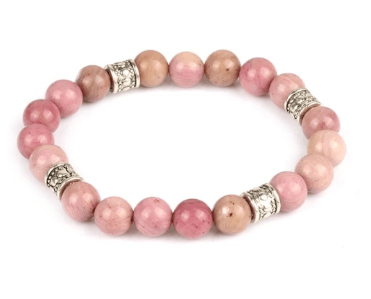 Bracelet en rhodonite
