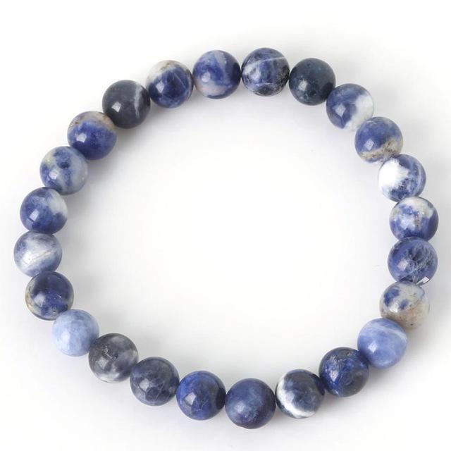 bracelet sodalite en pierres naturelles