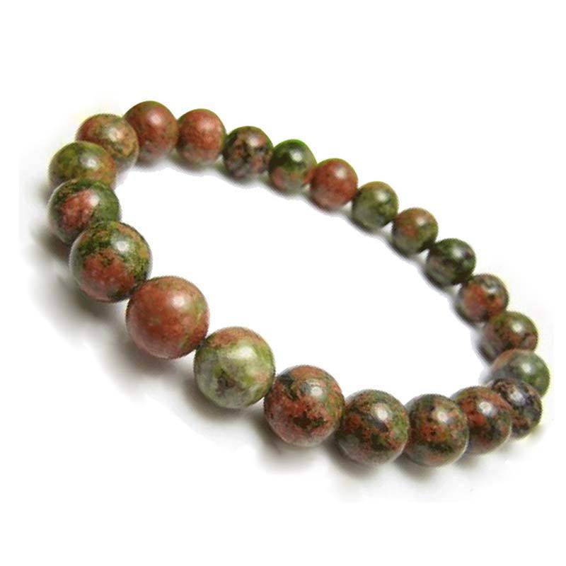 bracelet unakite en pierres naturelles