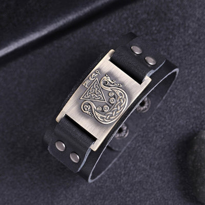 Bracelet avec symbole de noeud irlandais My Shape, Viking, Dragon