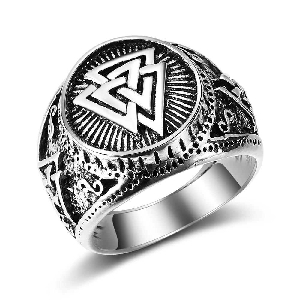 bague viking valknut pour homme