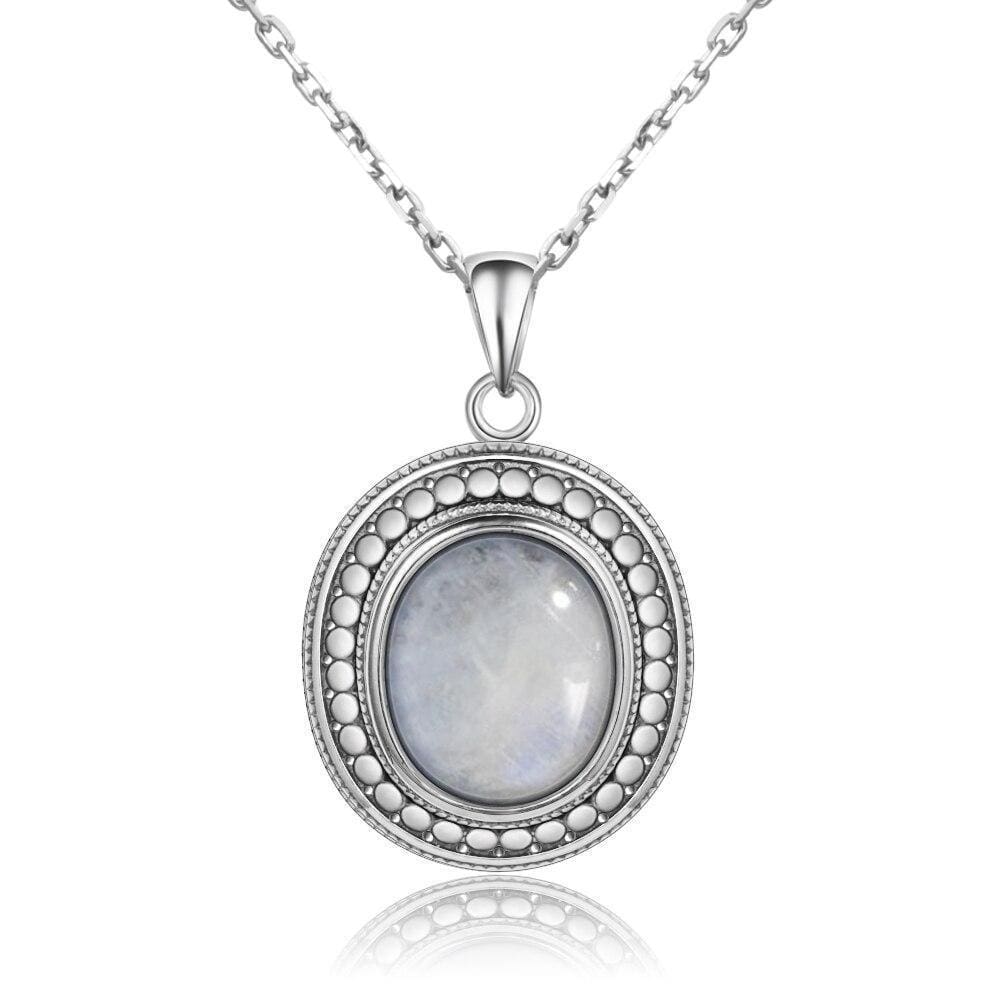 collier pierre de lune en argent 925