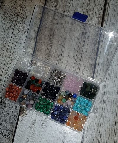 Perles en pierres - Kit de fabrication de bracelets