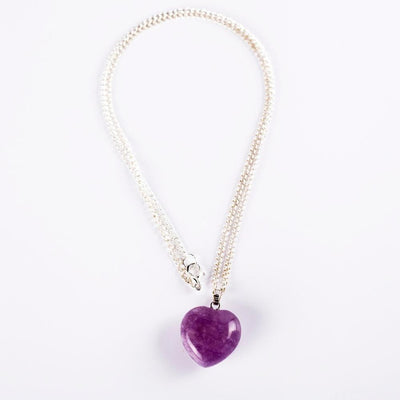pendentif améthyste coeur