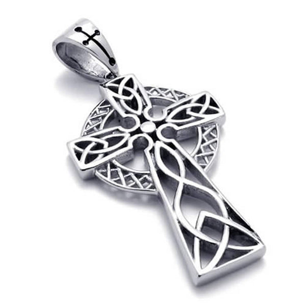 Pendentif Croix Celtique De Caen Petit – Étain Fin Fait Main En France, Symbole De Foi & Élégance