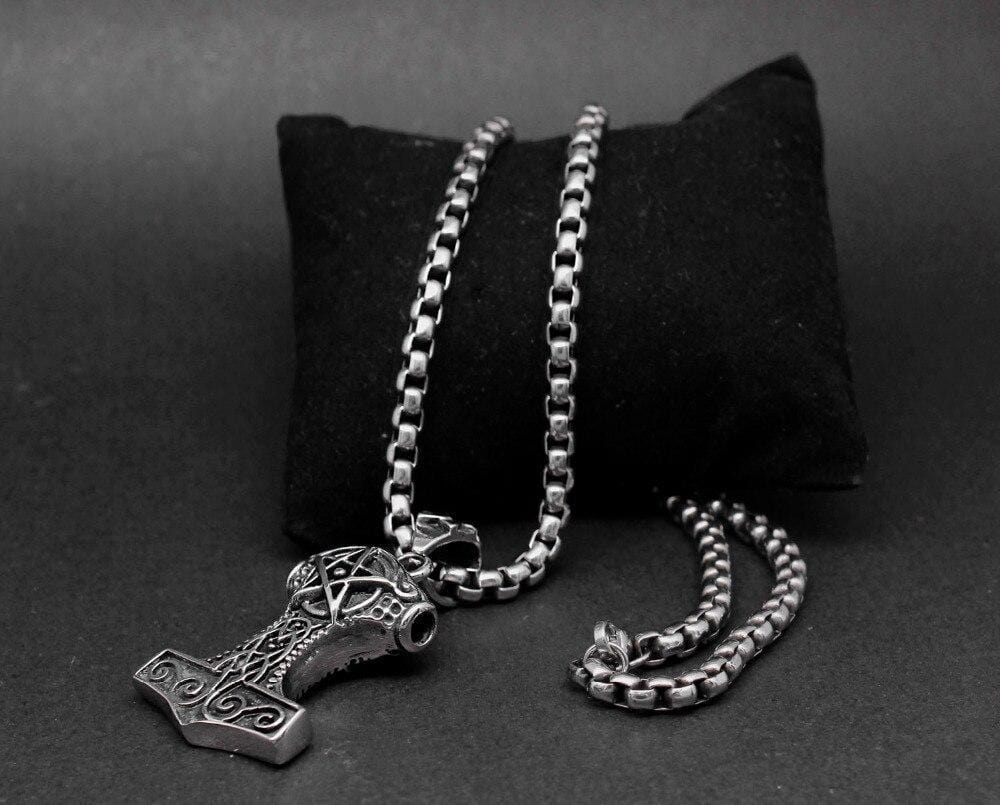 pendentif viking mjolnir