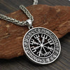 amulette magique pendentif vegvisir viking runes