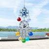 El colgante de cristal 7 chakras, el sensor solar, la mano de Fatima, apunta al ojo equivocado, modelo 4.