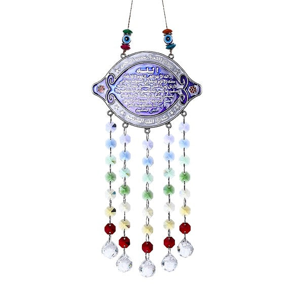 El colgante de cristal 7 chakras, el sensor solar, la mano de Fatima, apunta al ojo equivocado, modelo 4.