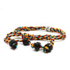 Pulsera de cuerda budista tibetana trae buena suerte con artículo de plata de ley