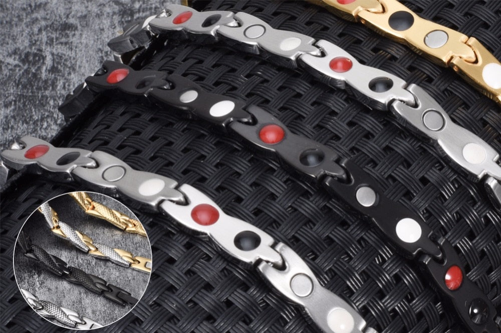 Bracelet d'énergie bijou en acier inoxydable