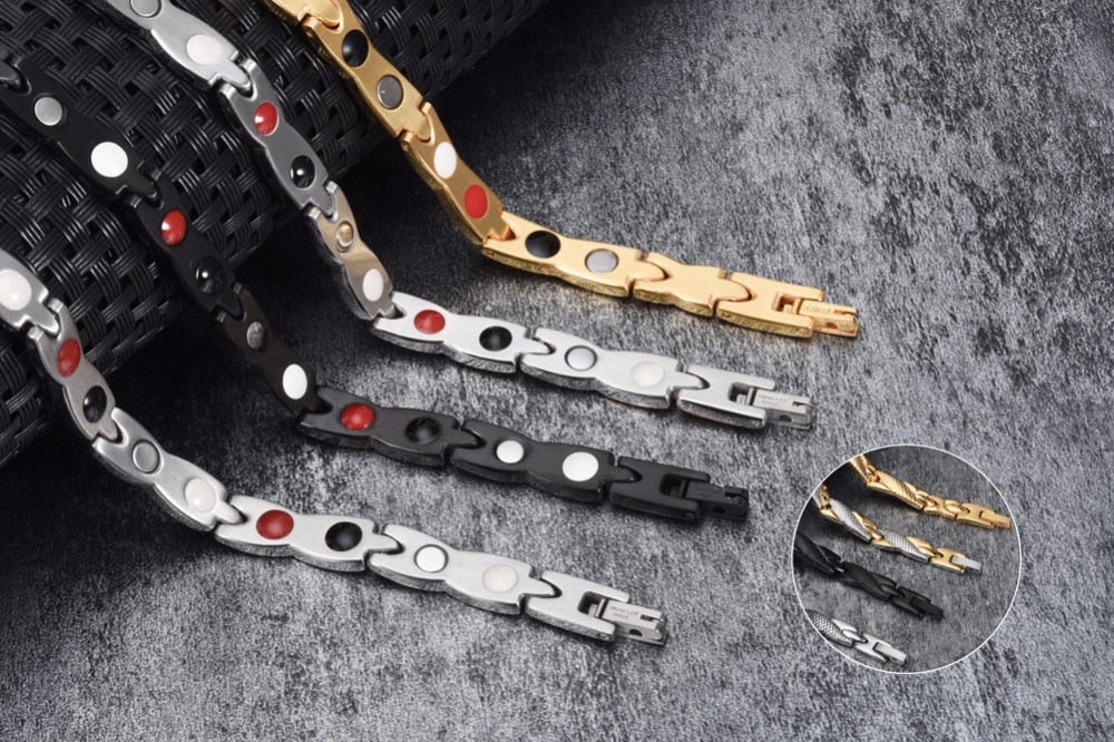 Bracelet d'énergie bijou en acier inoxydable
