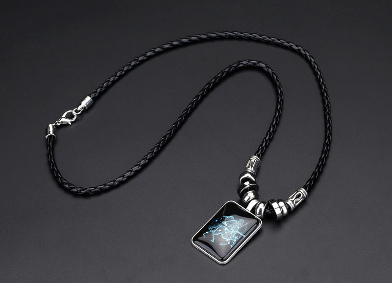 Angyape pendentif collier galaxie Constellation Design 12 signe du zodiaque Horoscope astrologie