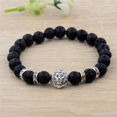 Perles de pierre naturelle Agat Bracelet Lion