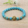 Perles de pierre naturelle Agat Bracelet Lion