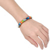 Bracelet en cuir bohème avec 7 chakras, pierre Druzy de guérison naturelle