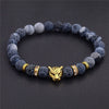 Pierre tête de léopard Bracelet perlé nouvelle mode pierre naturelle oeil de tigre