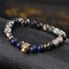 Pierre tête de léopard Bracelet perlé nouvelle mode pierre naturelle oeil de tigre