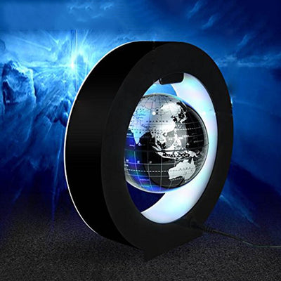 LED mapa de mundo redondo flotante Globo de levitación magnética Magia anti gravedad