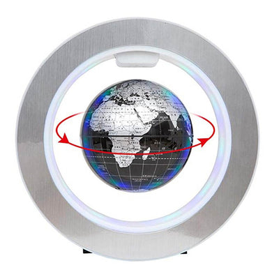 LED mapa de mundo redondo flotante Globo de levitación magnética Magia anti gravedad