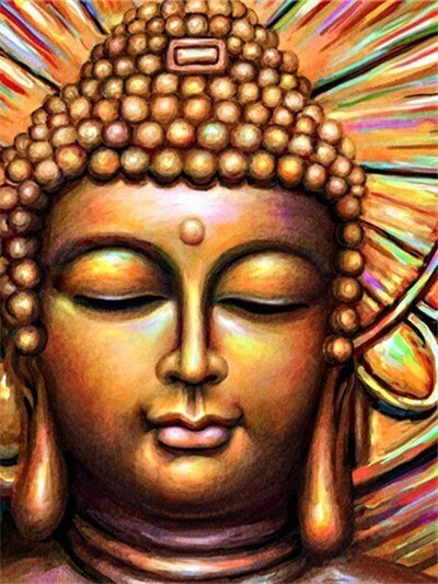 KIT DE PINTURA DE DIAMANTES - BORDADO 5D - BUDA - DIFERENTES FORMAS Y FORMATOS