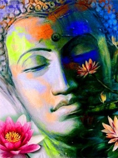 KIT DE PINTURA DE DIAMANTES - BORDADO 5D - BUDA - DIFERENTES FORMAS Y FORMATOS