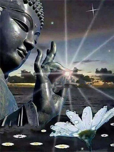 KIT DE PINTURA DE DIAMANTES - BORDADO 5D - BUDA - DIFERENTES FORMAS Y FORMATOS