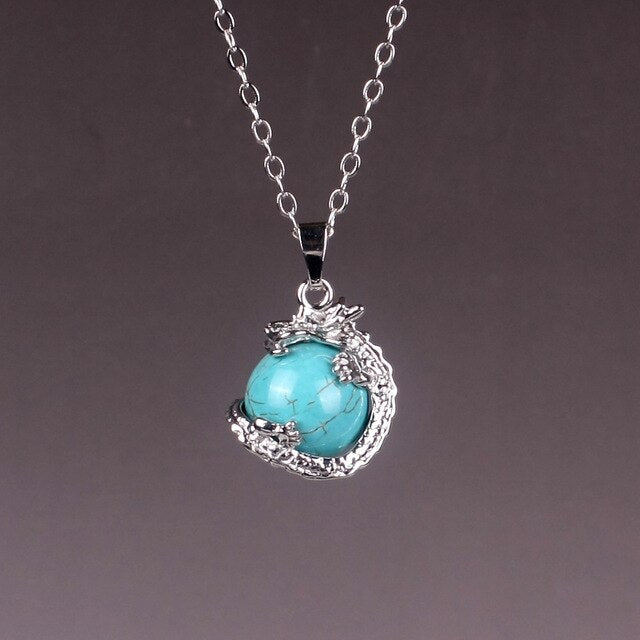 bijoux femmes vraie améthyste Roses Quartz pierre naturelle 3D Dragon & Serpent
