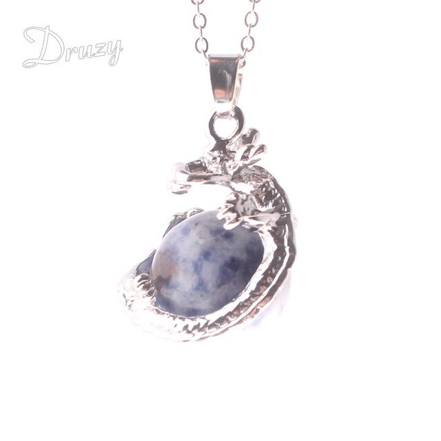 bijoux femmes vraie améthyste Roses Quartz pierre naturelle 3D Dragon & Serpent