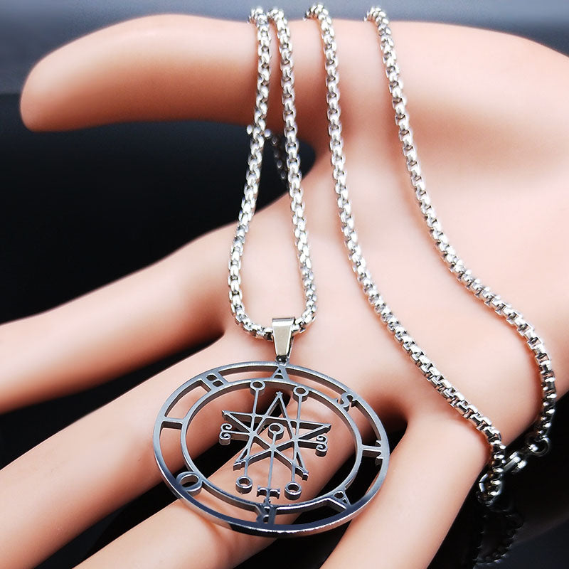 Pendentif Pentacle de protection avec sa chaîne