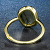 Piedras preciosas de labradorita natural, joyería fina, anillo de arma de héroe de plata de ley 925