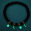 Bracelet en perles lumineuses élastique tendance, pierre de lave naturelle, bracelet en pierre fluorescente
