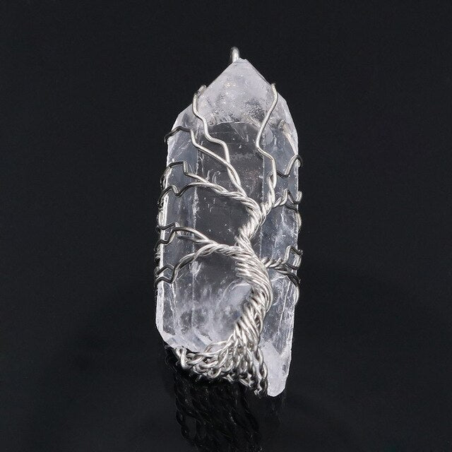 7 Chakra pierre naturelle arbre de vie pendentif