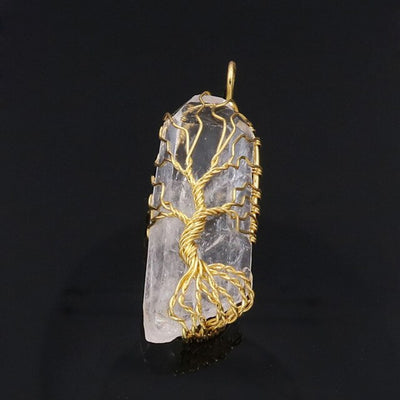 7 Chakra pierre naturelle arbre de vie pendentif