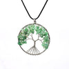 7 Chakra pierre naturelle arbre de vie pendentif