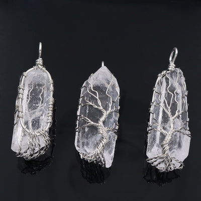 7 Chakra pierre naturelle arbre de vie pendentif